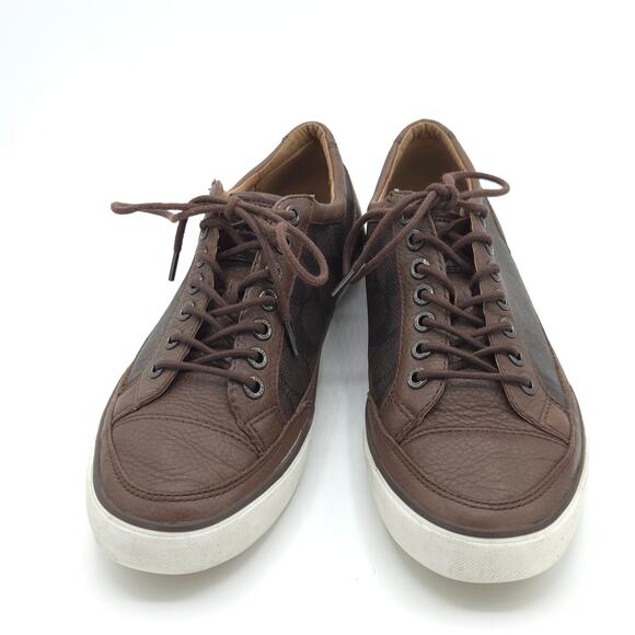 Coach Porter Men\'s Size 9 Low Top Brown Leather Sneakers main image 6